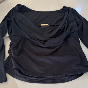 Abercrombie Black Buckle Crowl Back